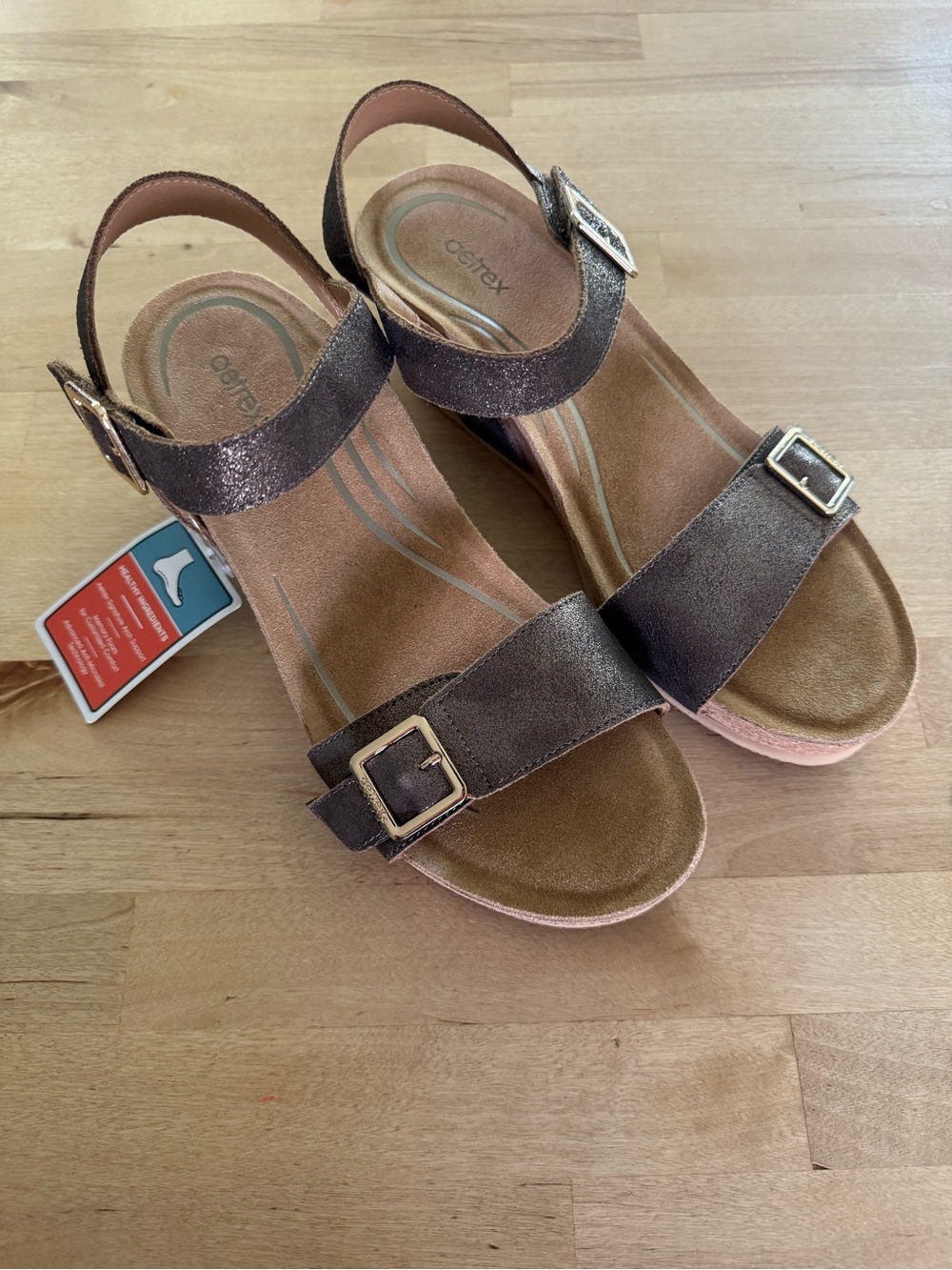 Aetrex Lexa Quarter Strap Wedge